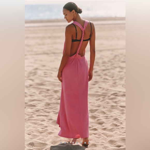 Anthropologie Jordan Nickson x Celandine Twist-Back T-Shirt Maxi Dress Size XL - Picture 4 of 4